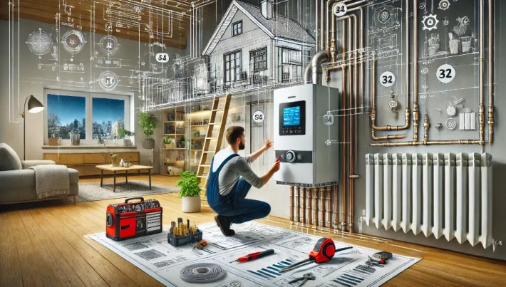 Отопление в доме под ключ в Москве и Московской области