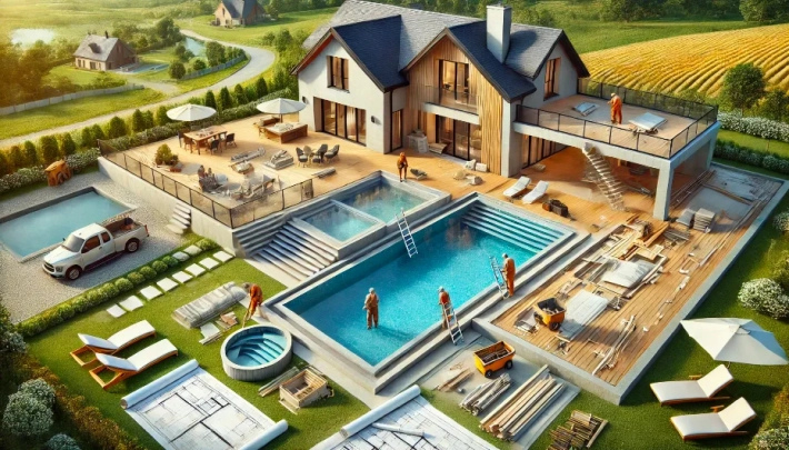 Бассейн на участке под ключ: комфорт и отдых в вашем дворе