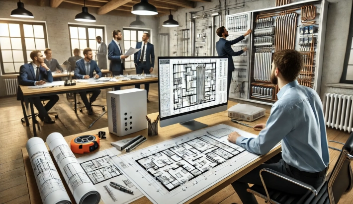 Монтаж электрических систем отопления