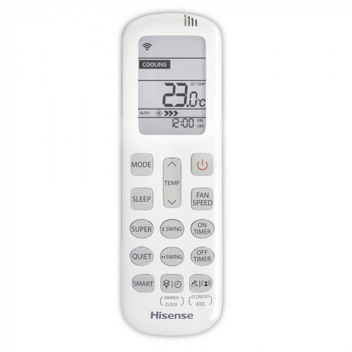 Инверторный настенный кондиционер Hisense BLACK CRYSTAL SUPER DC Inverter AS-10UW4RVETG01 WI-FI