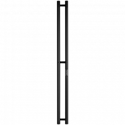 STOUT  SHQ-R2R0-012008 STOUT полотенцесушитель электрический ROCK round 120*08 Черный матовый 2 опоры