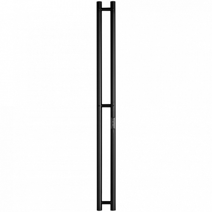 STOUT  SHQ-R2R0-012008 STOUT полотенцесушитель электрический ROCK round 120*08 Черный матовый 2 опоры