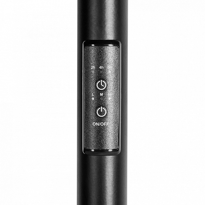 STOUT  SHQ-R2R0-012008 STOUT полотенцесушитель электрический ROCK round 120*08 Черный матовый 2 опоры