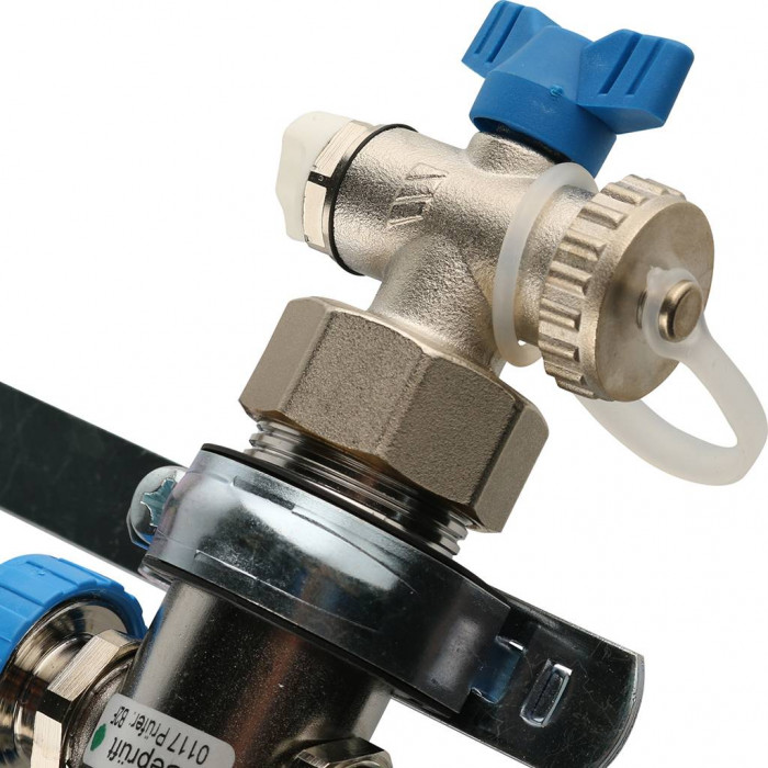 Распределительный коллектор REHAU HKV на 5 контуров нержавеющая сталь (12180511001)