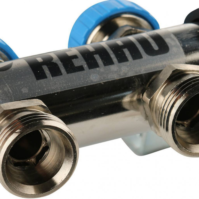 Распределительный коллектор REHAU HKV-D на 2 контура нержавеющая сталь (12080211002)