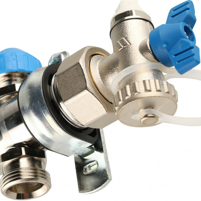 Распределительный коллектор REHAU HKV-D на 2 контура нержавеющая сталь (12080211002)