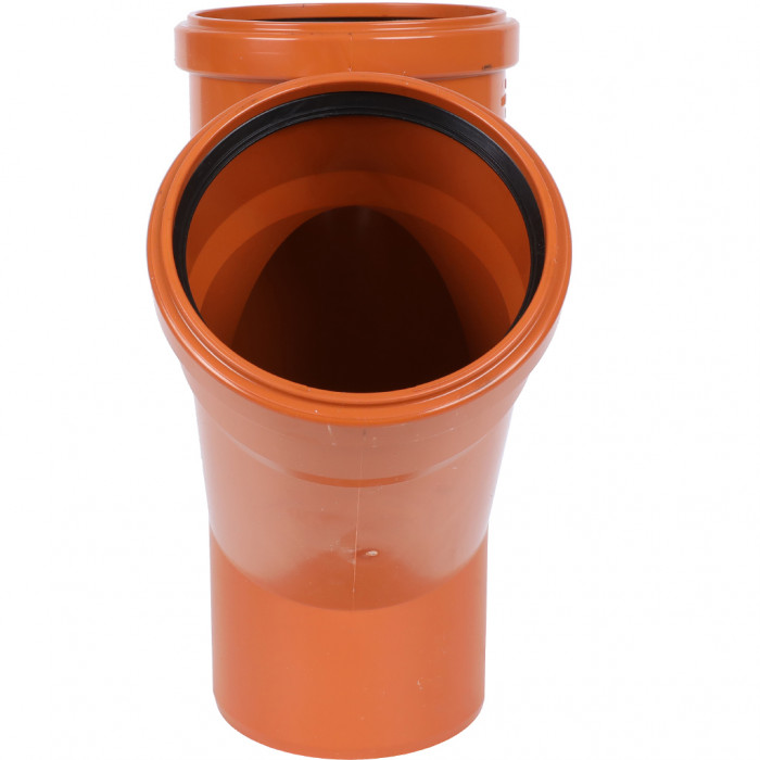 Sinikon 20300.R.B НПВХ Тройник D110 x 110 x 45° для нар. канализации