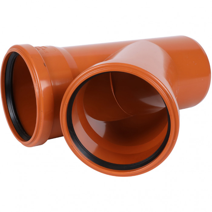 Sinikon 20300.R.B НПВХ Тройник D110 x 110 x 45° для нар. канализации