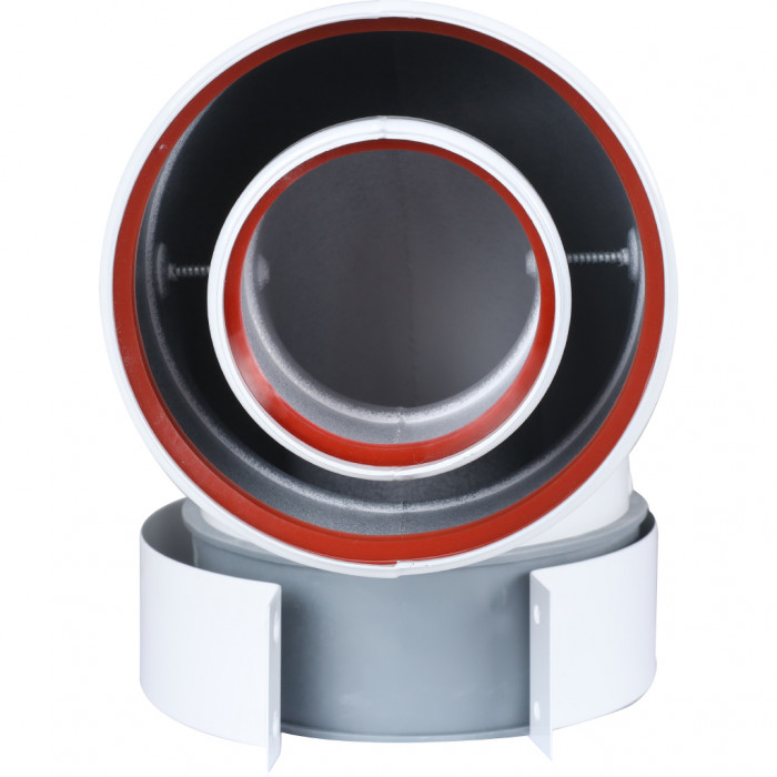 Baxi  MT71410142 Коаксиальный отвод 90° для всех котлов кроме ECO Classic / ECO Nova, диам. 60/100 мм