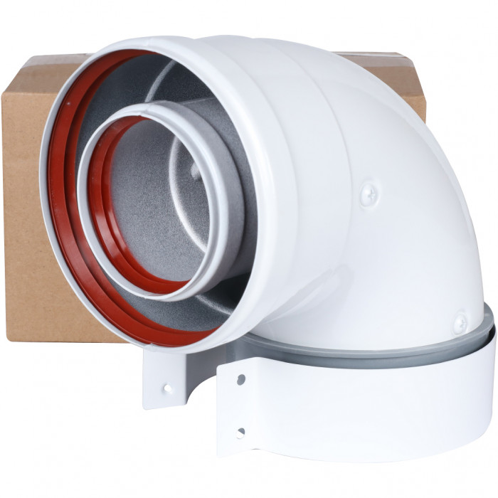 Baxi MT71410142 Коаксиальный отвод 90° для всех котлов кроме ECO Classic / ECO Nova, диам. 60/100 мм