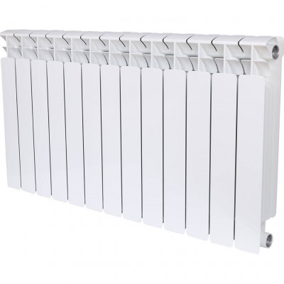 Биметаллический радиатор RIFAR BASE 500, 13 секций, боковое подключение, белый
