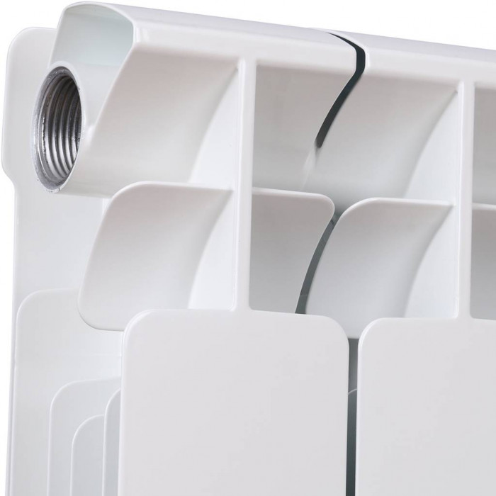 Биметаллический радиатор RIFAR BASE 500, 13 секций, боковое подключение, белый