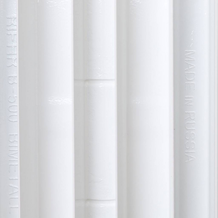 Биметаллический радиатор RIFAR BASE 500, 13 секций, боковое подключение, белый