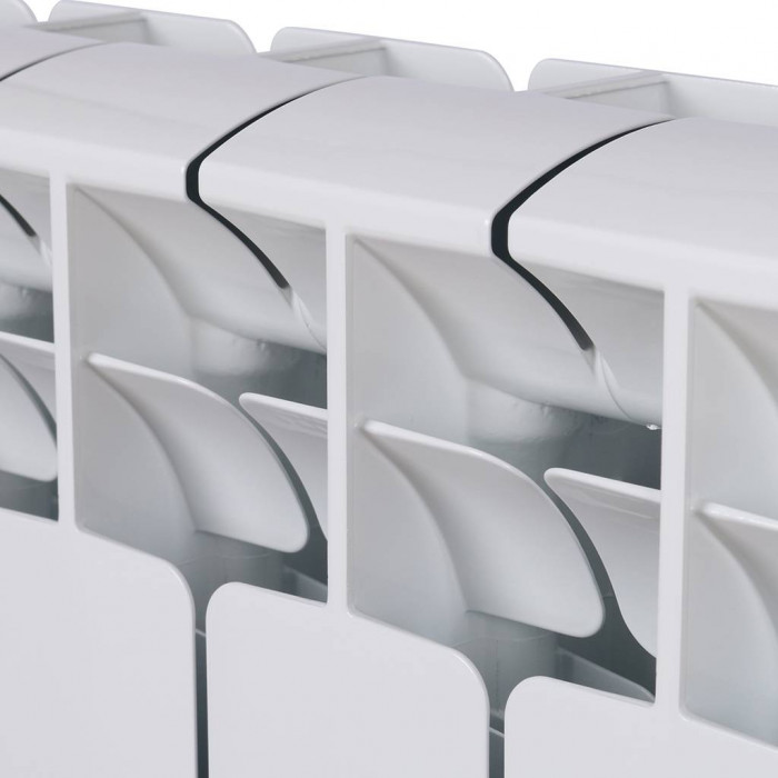 Биметаллический радиатор RIFAR BASE 500, 13 секций, боковое подключение, белый