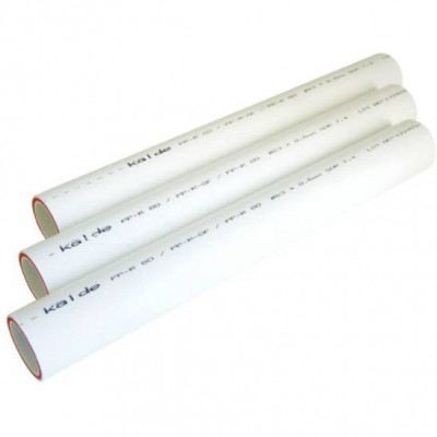 Труба полипропиленовая армированная (стекловолокно) (цвет белый) Kalde d=25х4,2 (PN 25)