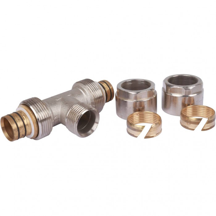 Тройник с нар.резьбой Prandelli Multyrama (32х3,0х1) для металлопластиковых труб винтовой