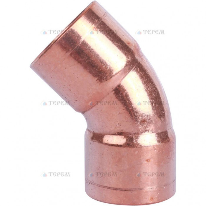 Sanha 5041 отвод 45° ВП-ВП, медь 35, для медных труб под пайку