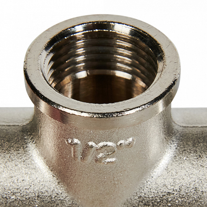 STOUT Тройник ВВ никелированный 1/2