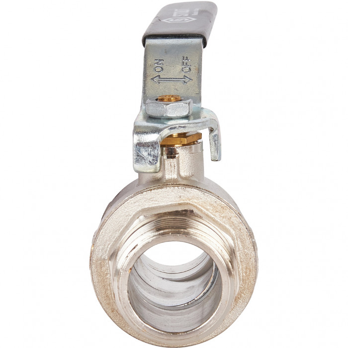 STOUT Кран шаровой полнопроходной, НР/НР, ручка рычаг 1