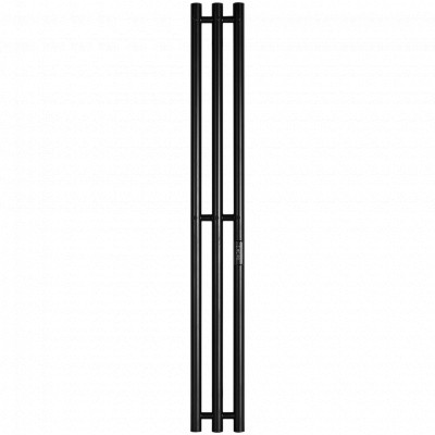 STOUT  SHQ-R2R0-012012 STOUT полотенцесушитель электрический ROCK round 120*12 Черный матовый 3 опоры