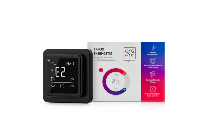 Программируемый wifi-терморегулятор ERGERT FLOOR CONTROL 360 Wi-Fi BLACK