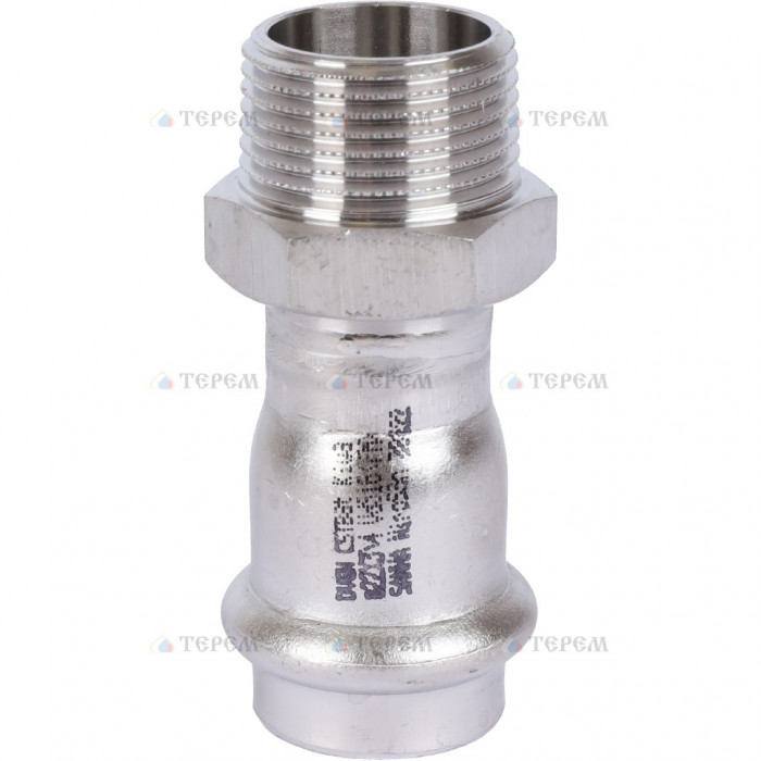 Sanha 9243G пресс-фит. нерж.сталь, ниппель перех.ВПр-НР, 22x3/4