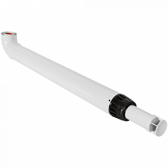 ROMMER RCA-6010-211220 Комплект дымохода АНТИЛЕД 60/100 - 1220мм (Baxi (кроме ECO Nova/Classic), Viessmann, Kiturami, Mizudo, Beretta, Oasis, Wolf, Tiberis, DeDietrich ) хомут в комплекте