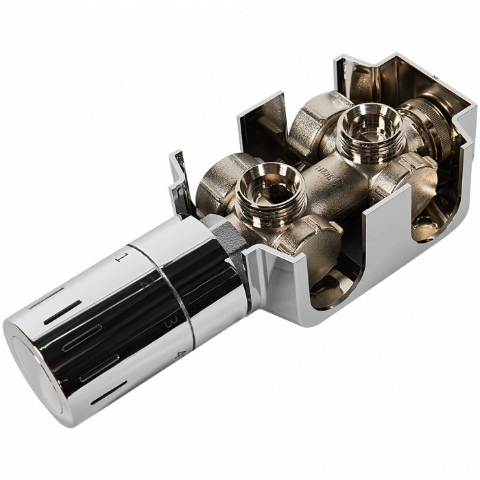 Meibes Комплект Design Line для нижнего подключения, цвет хром