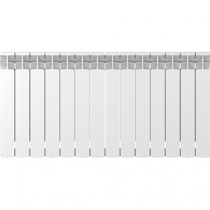 Биметаллический радиатор RIFAR BASE 500, 14 секций, боковое подключение, белый