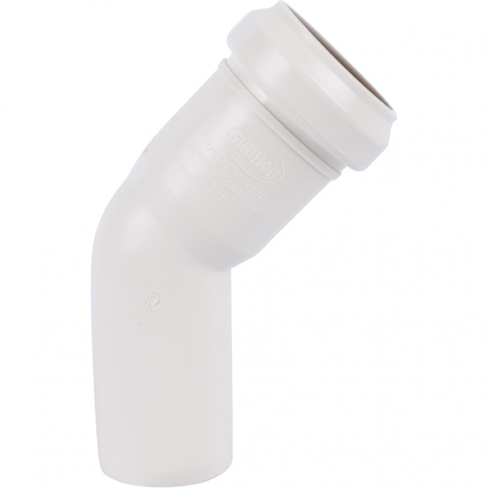 Отвод Sinikon КОМФОРТ ПЛЮС D 040 x 45°