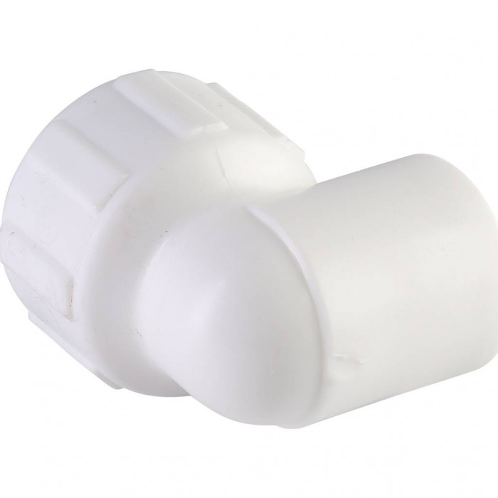 Угольник Политэк 20x3/4 с внутренней резьбой для полипропиленовых труб под сварку (цвет белый)