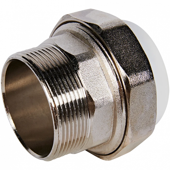 Муфта комбинированная Pro Aqua d=50-2 PP-R разъемная (американка) НР Белая