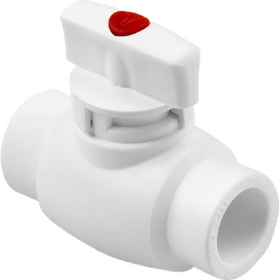 Pro Aqua PA44508 Pro Aqua d= 20 PP-R Шаровой кран с ручкой-бабочкой Standard Белый