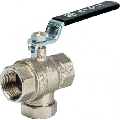 STOUT Кран шаровой с фильтром 3/4 ручка рычаг