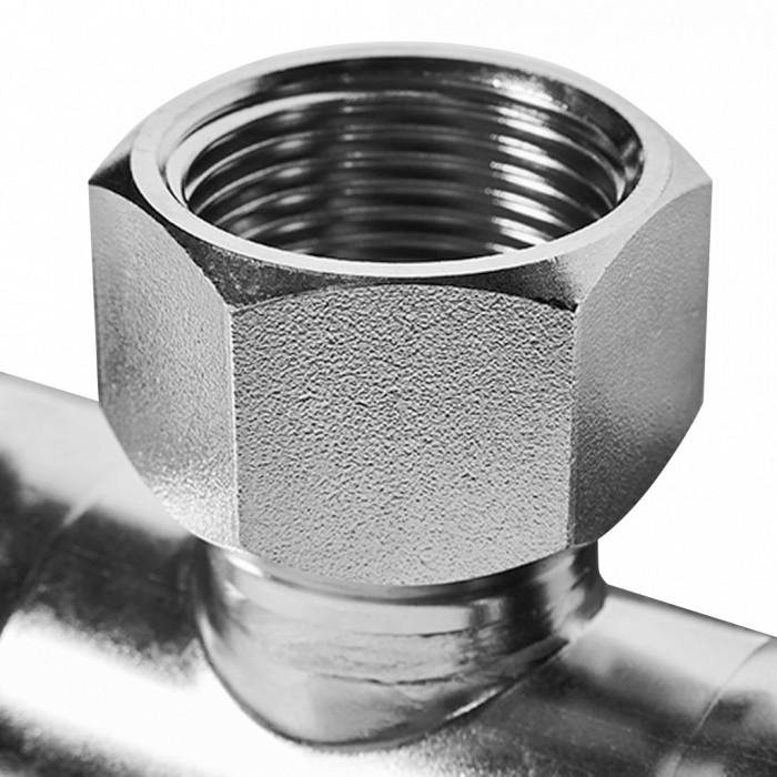 ROMMER RSS-0015-000421 ROMMER Тройник-переходник-ВР, 42х1, из нержавеющей стали прессовой