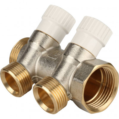 STOUT Коллектор распределительный 1&quot;, 2 отвода 3/4&quot;ЕК