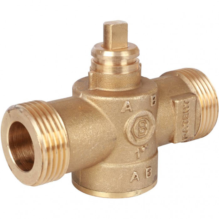 STOUT 2-Ходовой зональный клапан, сервопривод 230V, с 3-х жильным кабелем 1м., НР 1"