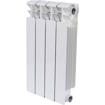 Биметаллический радиатор RIFAR BASE 500, 4 секций, боковое подключение, белый