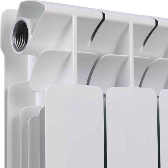 Биметаллический радиатор RIFAR BASE 500, 4 секций, боковое подключение, белый