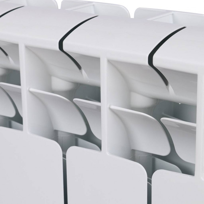 Биметаллический радиатор RIFAR BASE 500, 4 секций, боковое подключение, белый