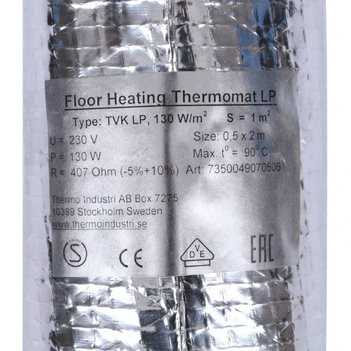 Термомат THERMO TVK-130 LP 1 м.кв