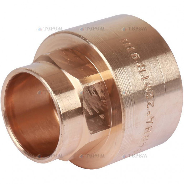Sanha 4270g переход ВП-ВР, бронза22x1, для медных труб под пайку