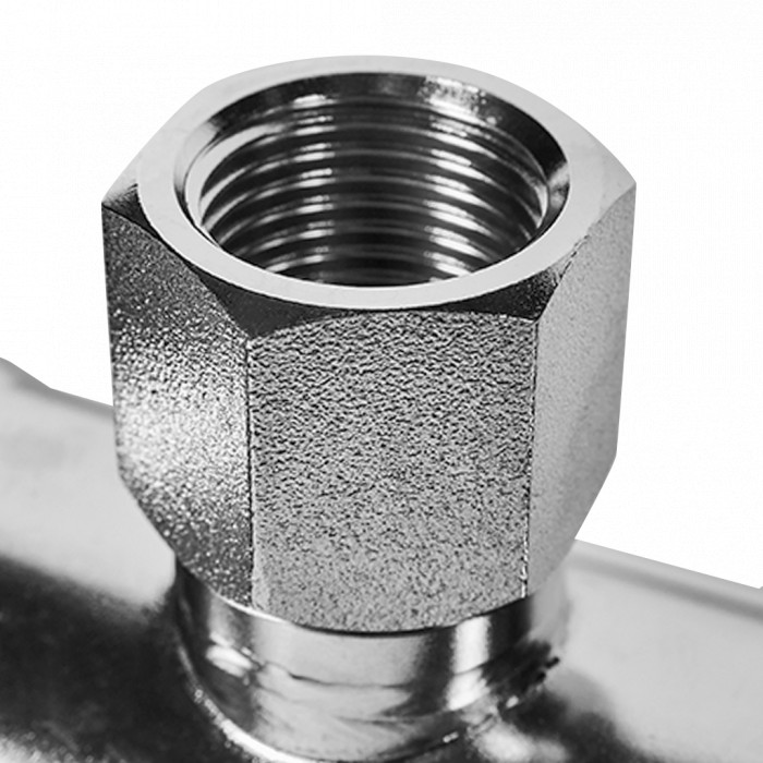 ROMMER RSS-0015-005412 ROMMER Тройник-переходник-ВР, 54х1/2, из нержавеющей стали прессовой