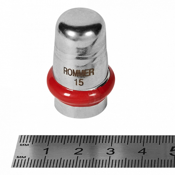 ROMMER RSS-0025-000015 Заглушка, 15, из нержавеющей стали прессовой