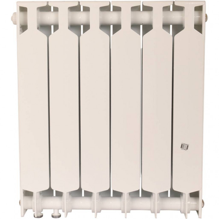 Биметаллический радиатор RIFAR SUPReMO VENTIL 500, 6 секций, нижнее правое подключение, белый