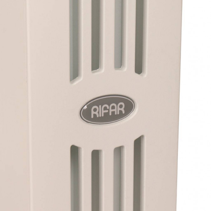 Биметаллический радиатор RIFAR SUPReMO VENTIL 500, 6 секций, нижнее правое подключение, белый