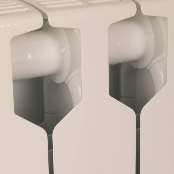 Биметаллический радиатор RIFAR SUPReMO VENTIL 500, 6 секций, нижнее правое подключение, белый