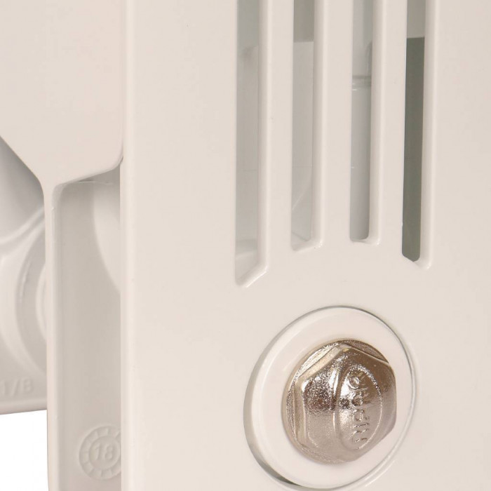 Биметаллический радиатор RIFAR SUPReMO VENTIL 500, 6 секций, нижнее правое подключение, белый