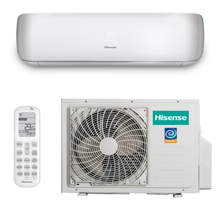Инверторный настенный кондиционер Hisense BLACK CRYSTAL SUPER DC Inverter AS-13UW4RVETG01 WI-FI