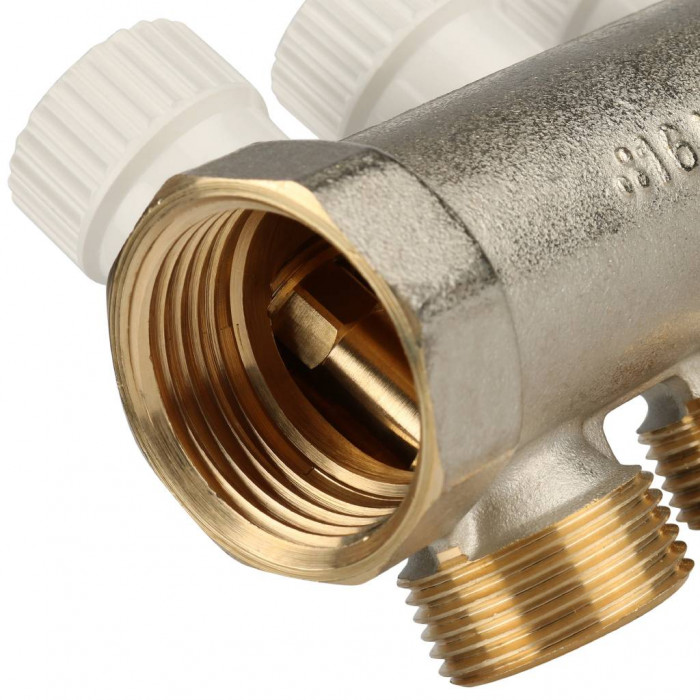 STOUT Коллектор распределительный 1", 3 отвода 3/4"ЕК